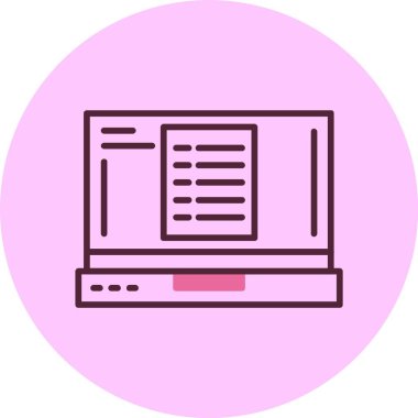 liste web simgesi vektör illüstrasyonu