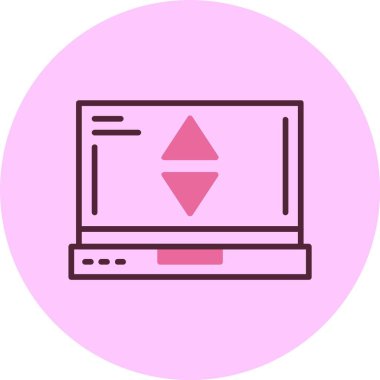 sıralama web simgesi vektör illüstrasyonu