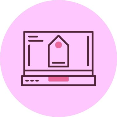 etiket web simgesi vektör illüstrasyonu