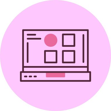 Kategoriler web simgesi vektör illüstrasyonu