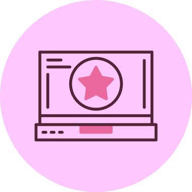 Yıldız web simge vektör çizim