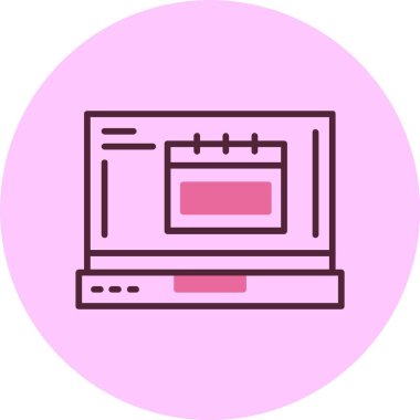 Takvim web simge vektör çizim