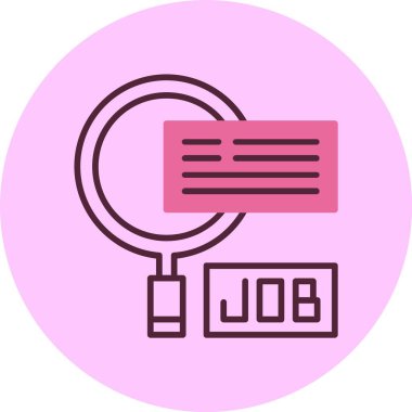 Büyütme cam ağ ikonu vektör illüstrasyonu