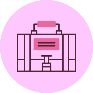 Evrak Çantası'nı web simge vektör çizim