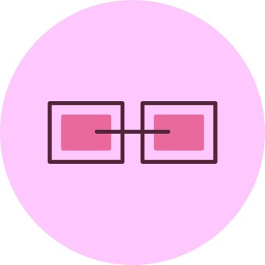 Bağlantı simgesi, vektör basit illüstrasyon 