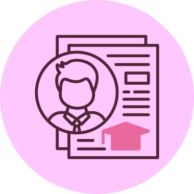 Eğitim simgesi, vektör basit illüstrasyon 