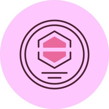 Şirket Logosu simgesi, vektör basit illüstrasyon 