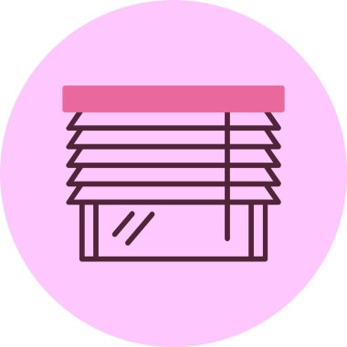 Pembe arkaplandaki kör simgesi, vektör illüstrasyonu  