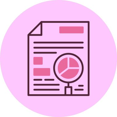 Pasta grafiği ve metin içeren pembe belge simgesi