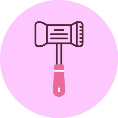 Pembe arkaplanda yumuşatıcı simgesi, vektör illüstrasyonu 