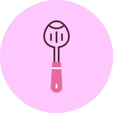 Pembe arkaplanda küçük simge, vektör illüstrasyonu 