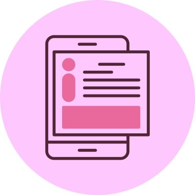 Bilgi simgesi, vektör basit illüstrasyon 