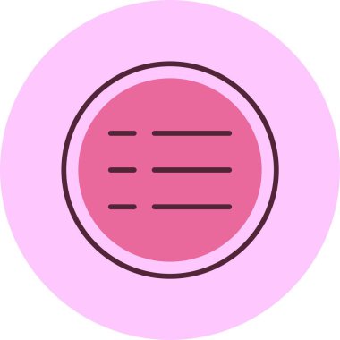 Menü simgesi, vektör basit illüstrasyon 