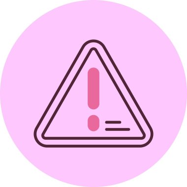 Uyarı. Web simgesi basit illüstrasyon