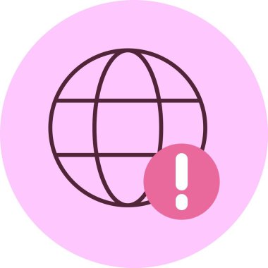 Vektör Küre Simgesi İllüstrasyonu