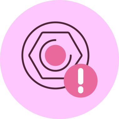 Alarm! Web simgesi basit illüstrasyon