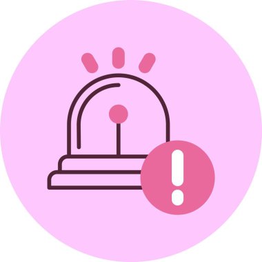 Düz biçimli uyarı ünlem simgesi