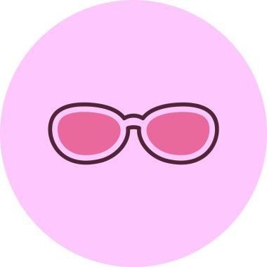 Güneş gözlüğü simgesinin vektör illüstrasyonu