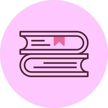 kitap simgesi vektör illüstrasyonu