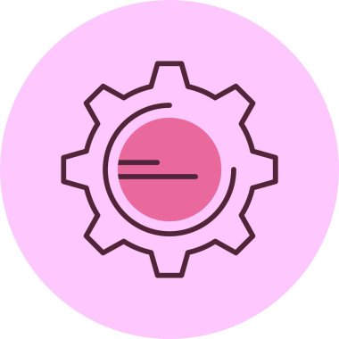 dişli simgesinin vektör illüstrasyonu