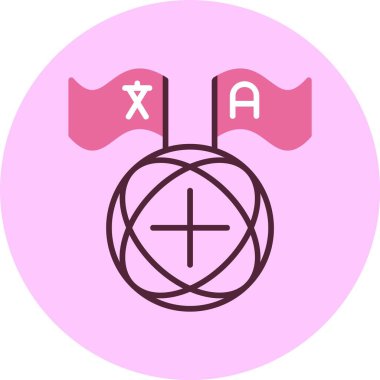 Bir çapraz simgenin vektör illüstrasyonu