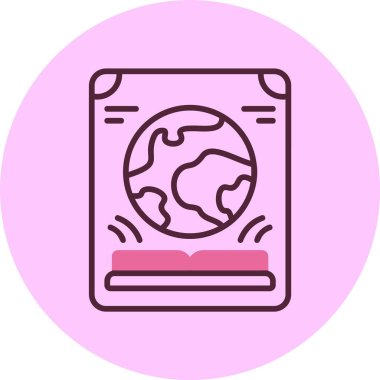 Kitap. Web simgesi basit illüstrasyon