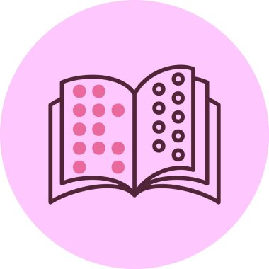 Kitap simgesini, basit vektör çizim