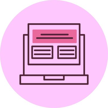 Bağımlılık simgesi, vektör basit illüstrasyon 