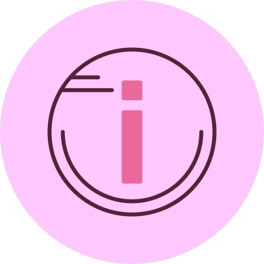 Bilgi simgesi, vektör basit illüstrasyon 