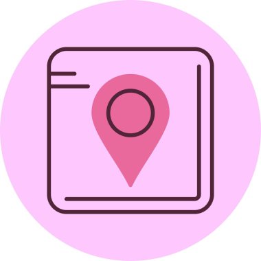 GPS simgesi, vektör basit illüstrasyon 