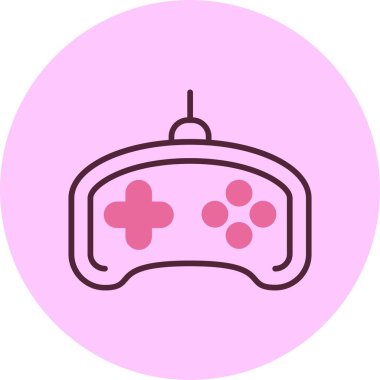 Oyun denetleyici simgesi, vektör basit illüstrasyon 