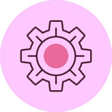 Vites simgesi, vektör basit illüstrasyon 