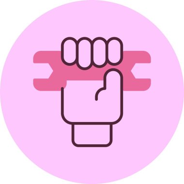 Çalışma Hakları Sembol simgesi, vektör basit illüstrasyon 