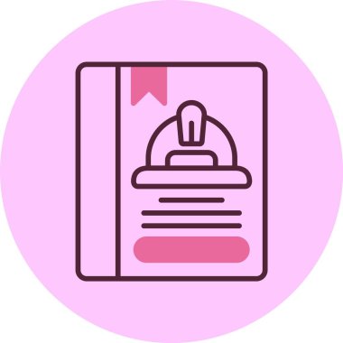 Çalışma Kanunu simgesi, vektör basit illüstrasyon 