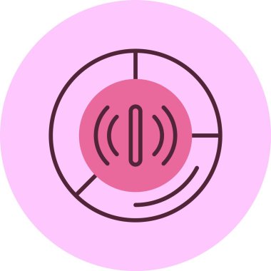 Veri kullanımı simgesi, vektör basit illüstrasyon 