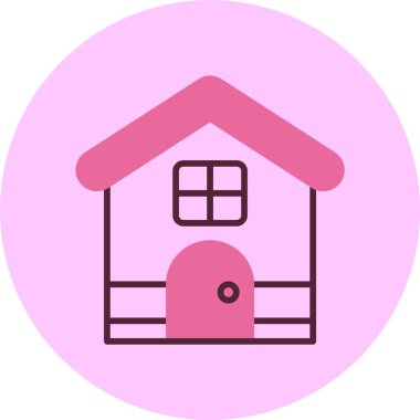 Ev simgesi, vektör basit illüstrasyon 