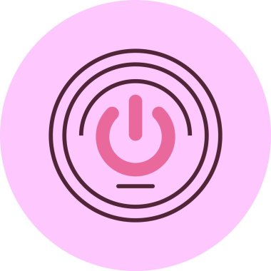 Güç simgesi, vektör basit illüstrasyon 