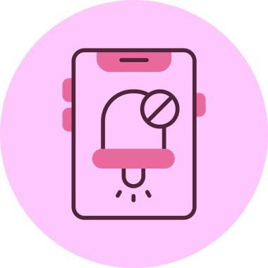 Simgeden bildirimler, vektör basit illüstrasyon 