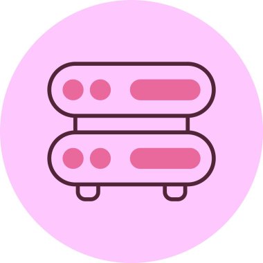 Sarver simgesi, vektör basit illüstrasyon 