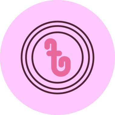 Bangladeş Para Birimi simgesi basit düz illüstrasyon