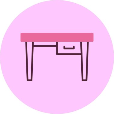 Tablo simgesi, vektör basit illüstrasyon 