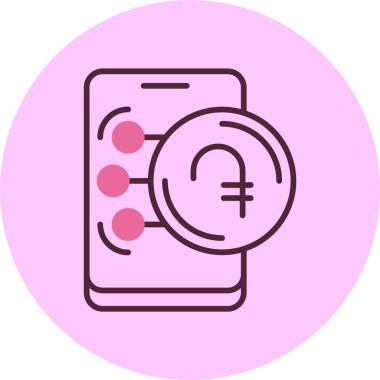  Ermeni Dram ikonu vektör illüstrasyonu