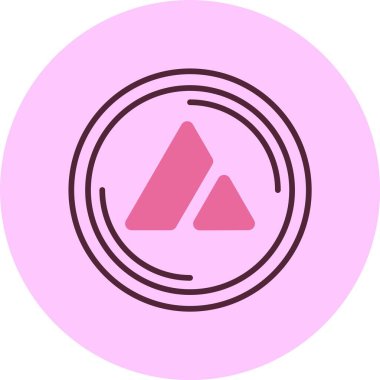 Çığ simgesi, vektör basit illüstrasyon 