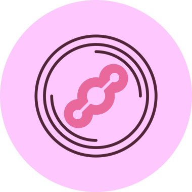 Helyum simgesi, vektör basit illüstrasyon 