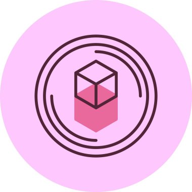 Fantom simgesi, vektör basit illüstrasyon 