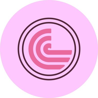 BitTorrent simgesi, vektör basit illüstrasyon 