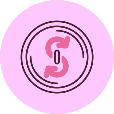 Özlem finans simgesi, vektör basit illüstrasyon 