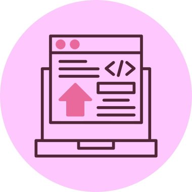 İş. Web simgesi basit illüstrasyon