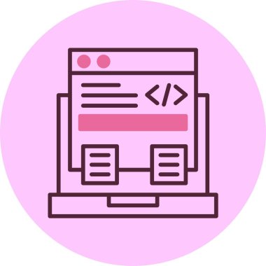 İş. Web simgesi basit illüstrasyon