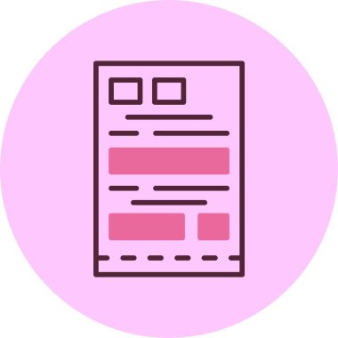 Basit iş simgesi basit düz illüstrasyon